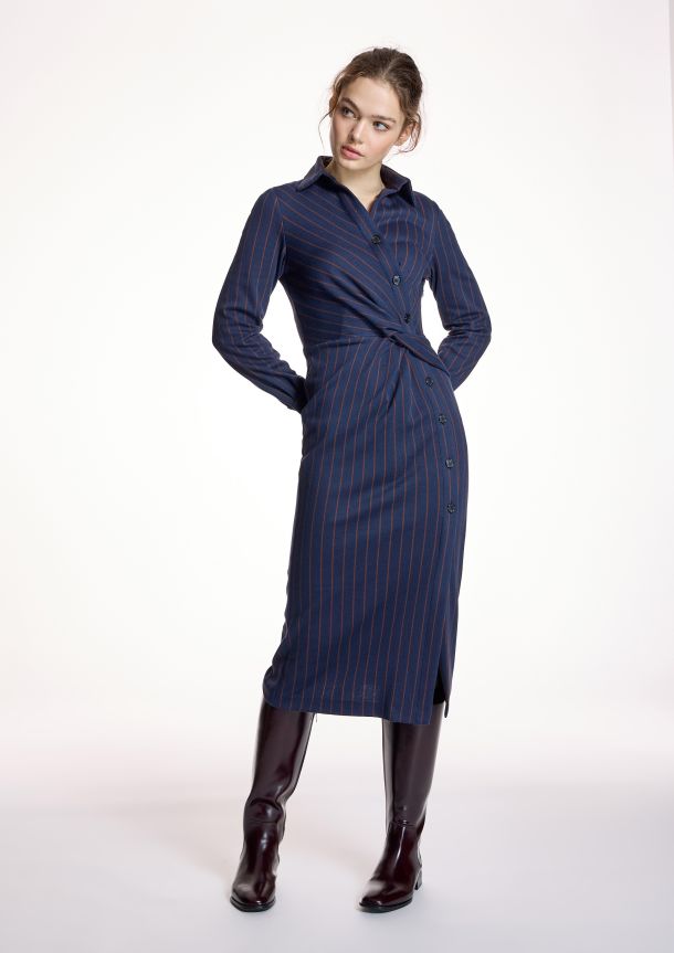 Vestido raya diplomática Alba Conde